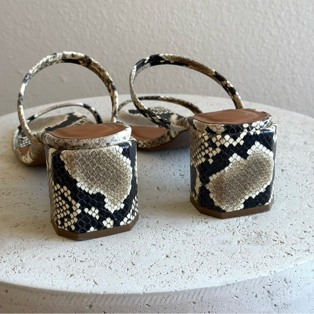 BY FAR Tanya sandals in snakeskin embossed, size 36 - Picture 6 of 9